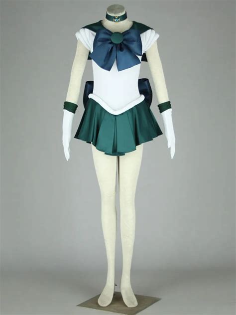 Fashion Sailor Moon Cosplay Costumes Kaiou Michiru 1st Original Version Cos Neptune Women Dress