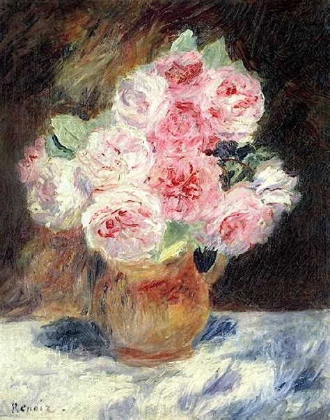 Roses 1878 Oil On Canvas Pierre Auguste Renoir Renoir Paintings