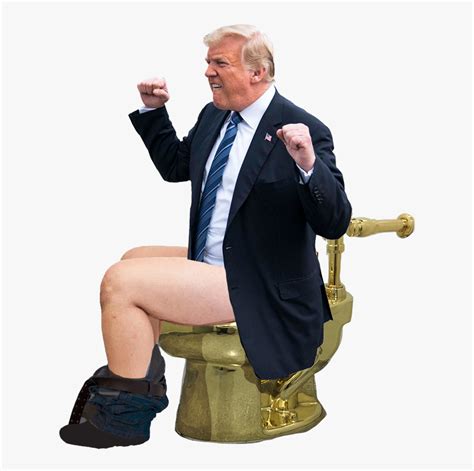 Cattelan's toilet offers a wink to the excesses of the art market, but also evokes the american dream of opportunity for all, its utility ultimately reminding us of. Trump Sitting On Gold Toilet, HD Png Download , Transparent Png Image - PNGitem