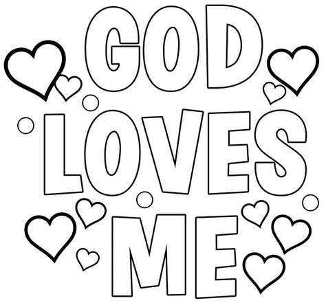 Print God Loves Me Coloring Page Free Printable Coloring Pages For Kids