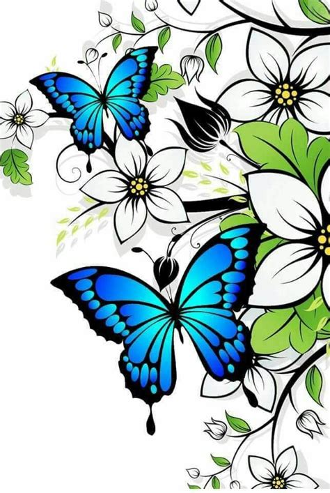 Butterflies And Flowers Drawing Clipart Panda Free Clipart Images