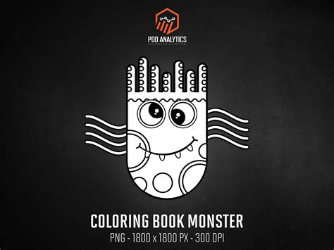 Kdp Coloring Book Monster Grafika Przez Eichgr · Creative Fabrica
