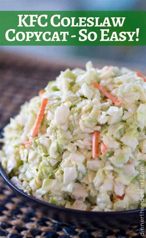 Kfc Coleslaw In Just A Few Minutes With Easy Ingredients It Tastes