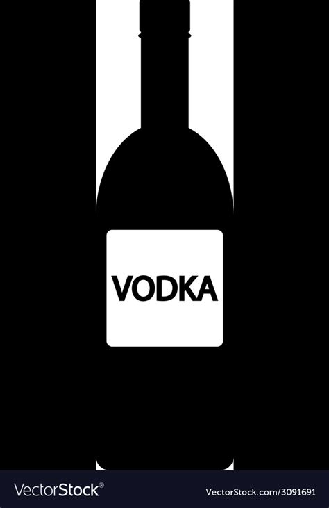 Vodka Bottle Icon Royalty Free Vector Image Vectorstock