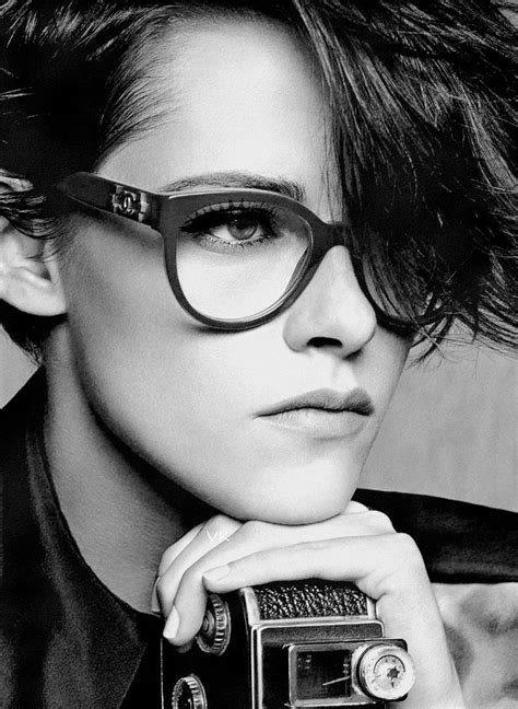 Kristen Stewart Model Foto Brille Tragen Gesicht