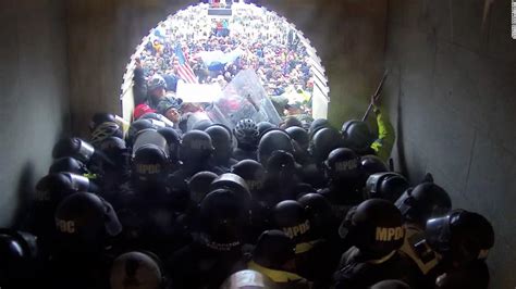 New Jan 6 Tape Shows 3 Hour Battle In Capitol Tunnel Cnn Video