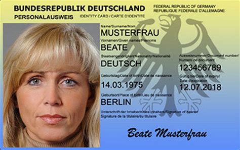 Brd Bundesrepublik Deutschland Der Neue Personalausweis
