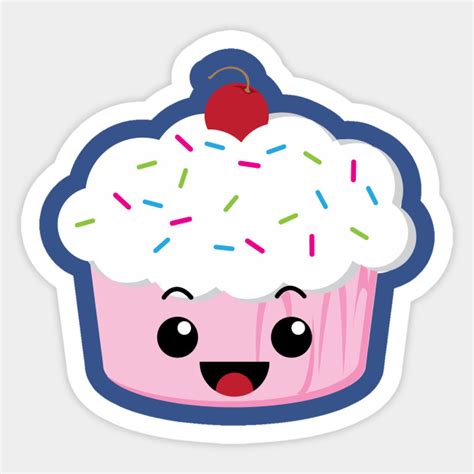 See more ideas about cake, cute cakes, cute desserts. Kawaii Cupcake - Kawaii - Pegatina | TeePublic MX