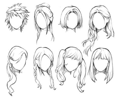 Anime Girl Hair Drawing At Explore