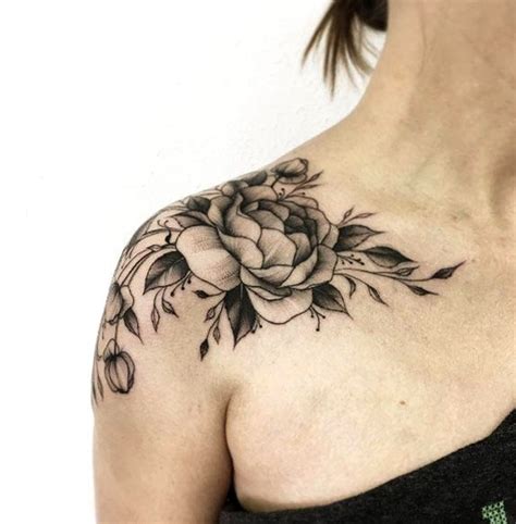 Top Tatuaje De Flores En El Hombro Para Mujeres Seg Mx