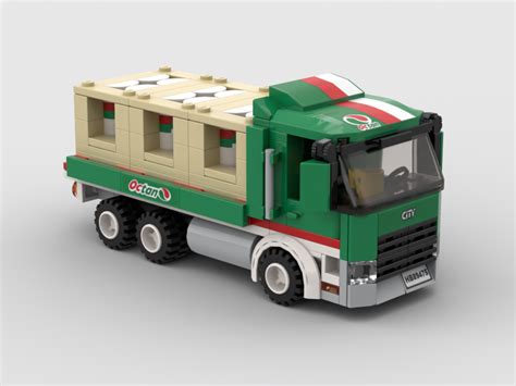 Lego Moc Octan Flatbed Truck By Haulingbricks Rebrickable Build