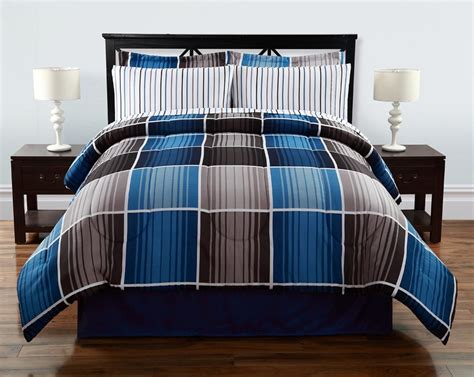 Blue Plaid Comforter Set Ceiling Design Ideas