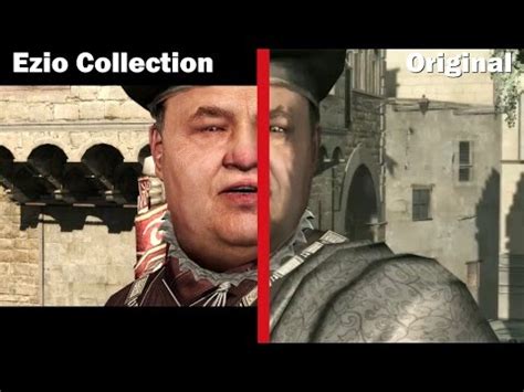 Ezio Collection Graphics Comparison Side By Side Original Vs