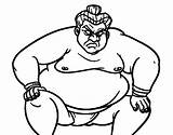 Sumo Wrestler Coloring Furious Drawing Colorear Coloringcrew Japan Getdrawings sketch template