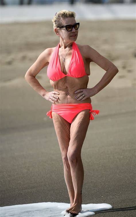 Tina Malone Shows Off Her Tiny Size Six Figure In A Bikini Manchester