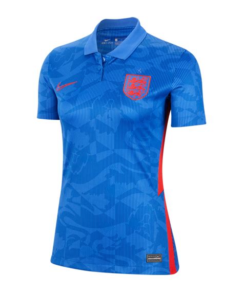 Hingegen sind die england away trikots zur em 2020/21 in königsblau mit knallroten seitenstreifen und logos. Nike England Trikot Away EM 2021 Damen F430 | Replicas ...