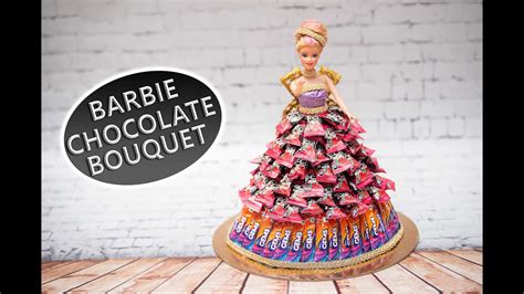 Barbie Chocolate Bouquet Chocolate Doll Bouquet Youtube