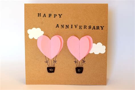 How to make a pop up birthday card? DoLeeNoted: Anniversary card with hot air balloons