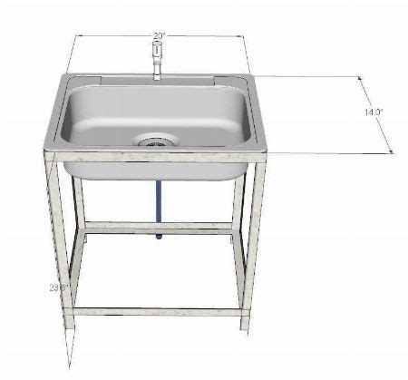 16 gauge 304 series stainless steel slides, base frames with 1'' stainless steel square tube upright. Portable Sink  Office Equipment  Pampanga, Philippines ...