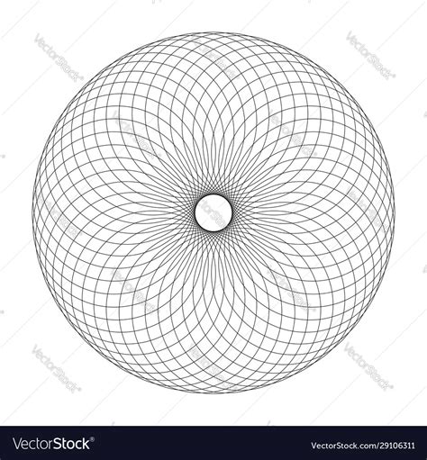 Circle Lines Pattern Royalty Free Vector Image