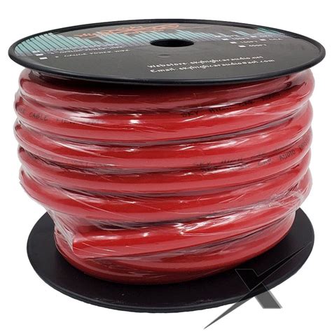 Quality Products Red 4 Gauge Cca Car Audio Power Cable Wire 50ft Order