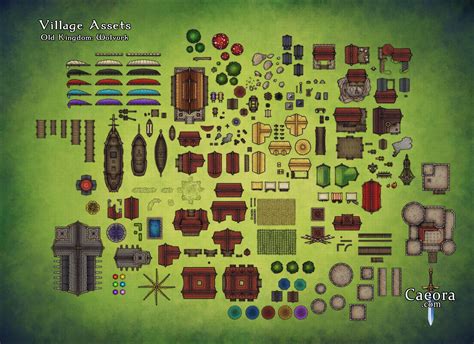 Oc Art Village Assets For Making Your Own Maps Rdnd