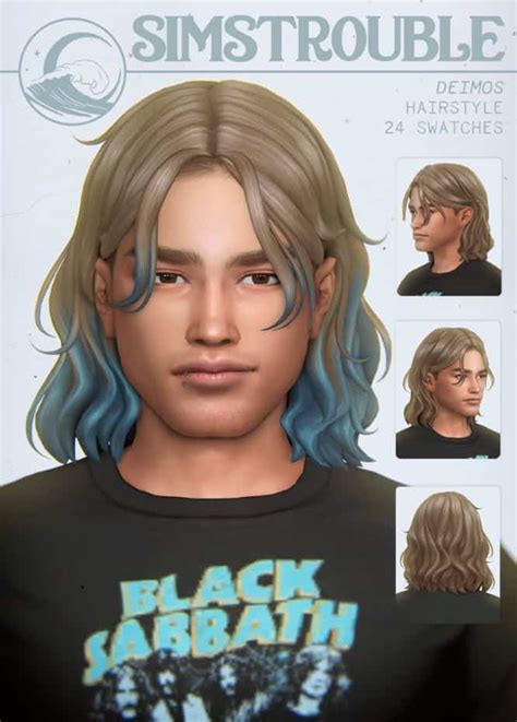 Sims 4 Cc Hair Male Long Tutor Suhu