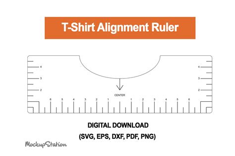 Tshirt Ruler Svg T Shirt Alignment Tool Dxf 970172 Cut Files