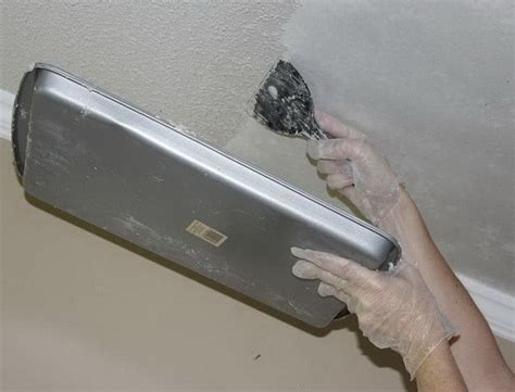 Follow these steps for how to clean popcorn ceiling, though, for a brighter interior again. How to Remove Popcorn Texture from a Ceiling that has been ...