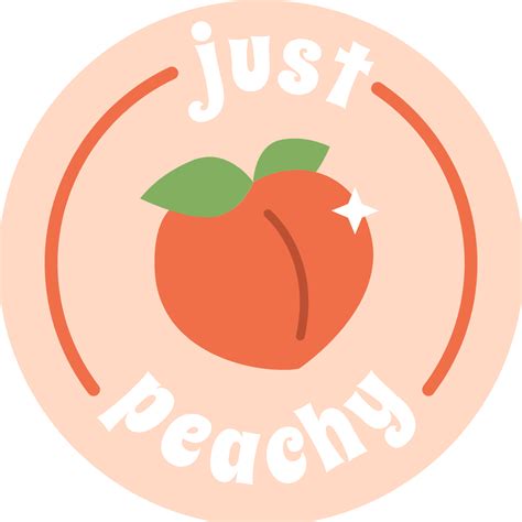 Just Peachy Vsco Cute Sticker For Sale By Madsgra3 Peach Aesthetic Just Peachy Cute