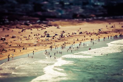 Ocean View Of The Surfers In Pacifica Beach In California