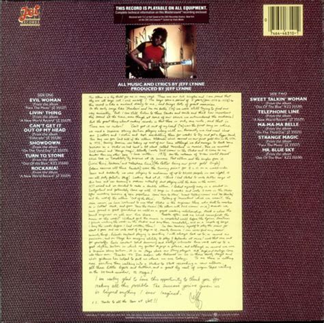 Electric Light Orchestra Elos Greatest Hits Us Vinyl Lp Album Lp