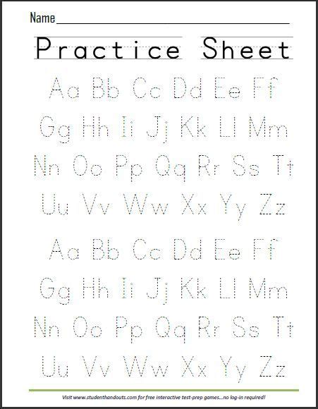 Alphabet Writing Practice Worksheets Worksheetsday