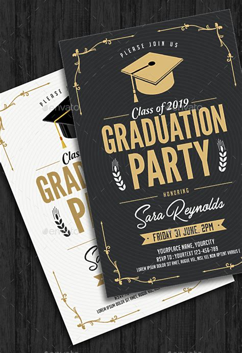 11 Graduation Invitation Card Designs Psd Ai Word Eps Design