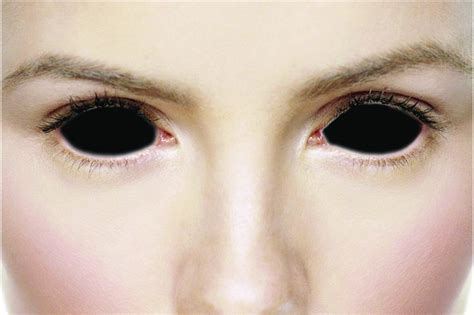 Black Sclera 22mm Full Eye Covered Halloween Contact Lenses