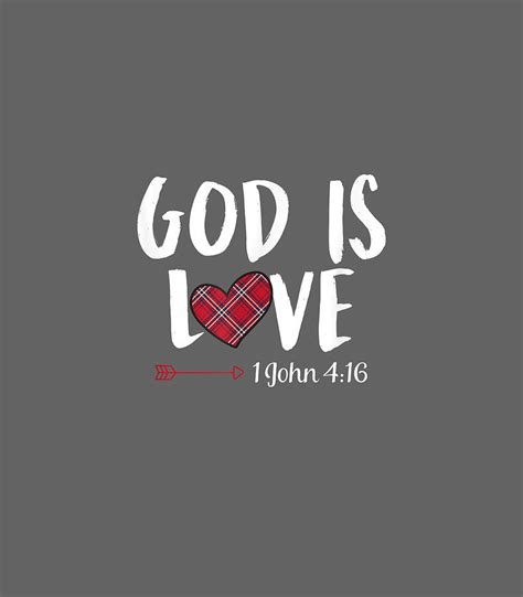 God Is Love 1 John 4 16 Christian Bible Valentines Day Digital Art By