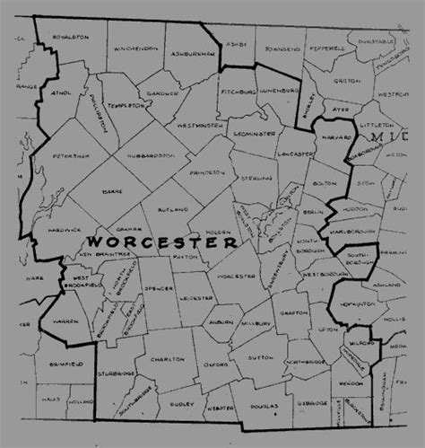 Old Maps Of Worcester County Ma Old Maps Worcester County Map