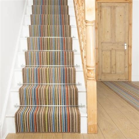 First impressions of a home starts with the entrance. Contra Brown Stair Runner | Carpet stairs, Hallway carpet ...