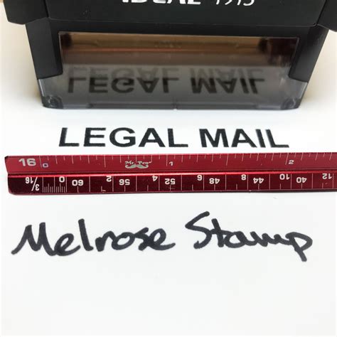 Legal Mail Rubber Stamp For Mail Use Self Inking Melrose Stamp Company