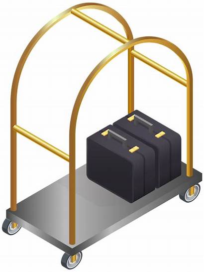 Luggage Cart Hotel Clip Transparent Clipart Yopriceville