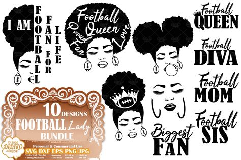 Black Woman Svg Bundle Football Svg Bundle File Didiko Designs Images And Photos Finder