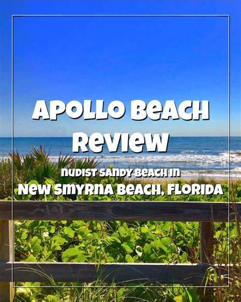 Apollo Beach In New Smyrna Beach Florida Apollo Beach Map Of