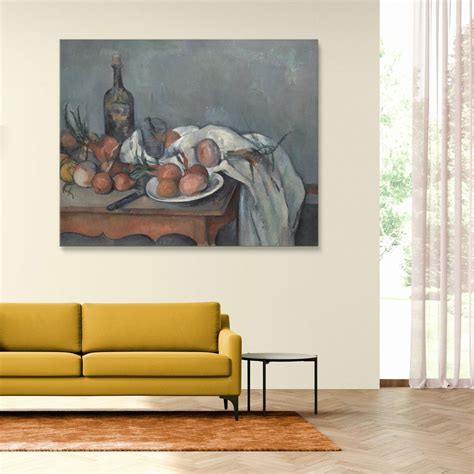 ️ Natura Morta Con Cipolle Cézanne Paul Quadro Stampa Su Tela