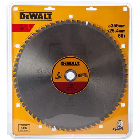 Dewalt Dt1926 Qz 355mm Metal Cutting Saw Blade 66t From Lawson His