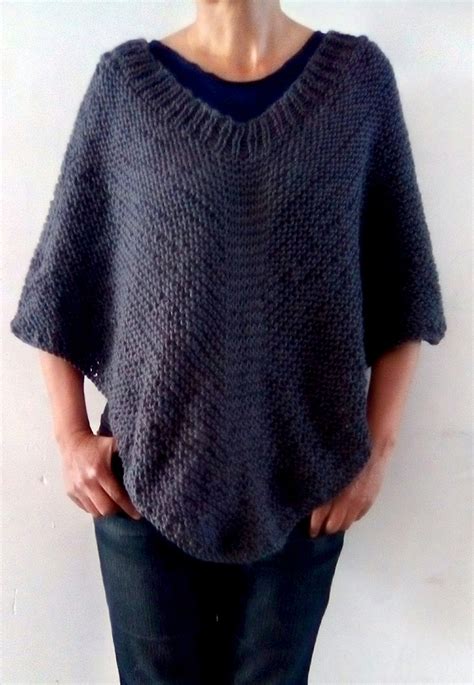 Easy Knit Poncho Pattern For Beginners Pics Knitting Patterns