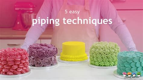 Easy Piping Techniques For Cake Decorating From Funcakes Youtube