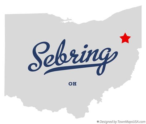 Map Of Sebring Oh Ohio