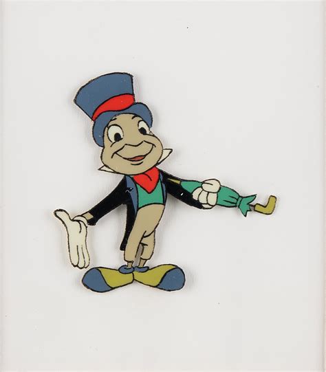 Jiminy Cricket Production Cel From Walt Disneys Wonderful World