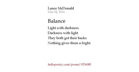 Balance Poems