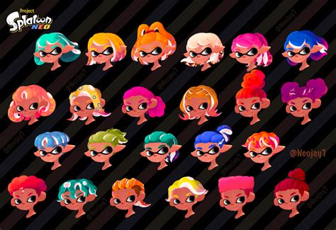 Project Splatoon Neo — Project Splatoon Neo Inkling Hairstyles And